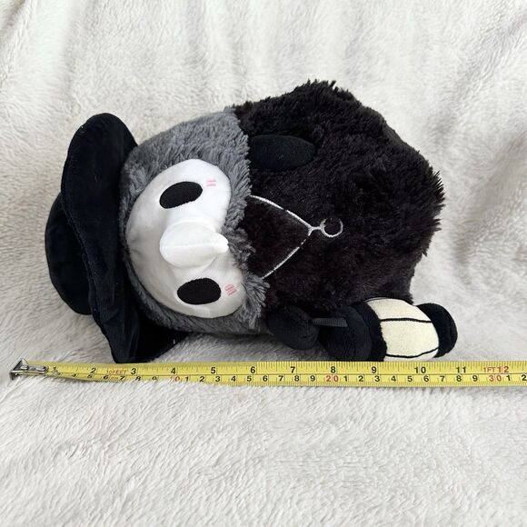 Squishable Plague Doctor Plush Holding Lantern 11" Black Grey Black Hat - Picture 6 of 6